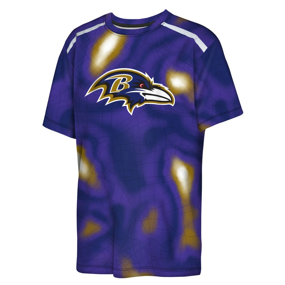 Baltimore Ravens Outerstuff Youth End Zone Dri-Tek T-Shirt - Purple online