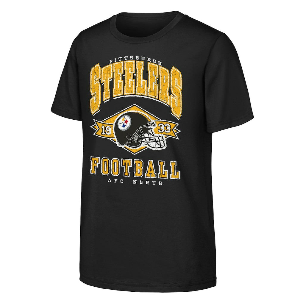Pittsburgh Steelers Outerstuff Youth Kick Off T-Shirt - Black on sale