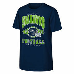 Seattle Seahawks Outerstuff Youth Kick Off T-Shirt - College Navy cheap