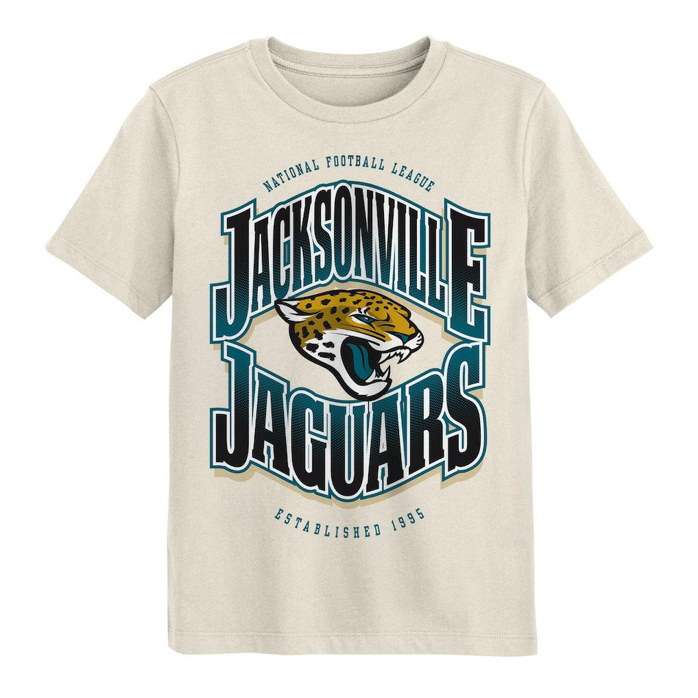 Jacksonville Jaguars Outerstuff Youth Huddle T-Shirt - Cream for sale