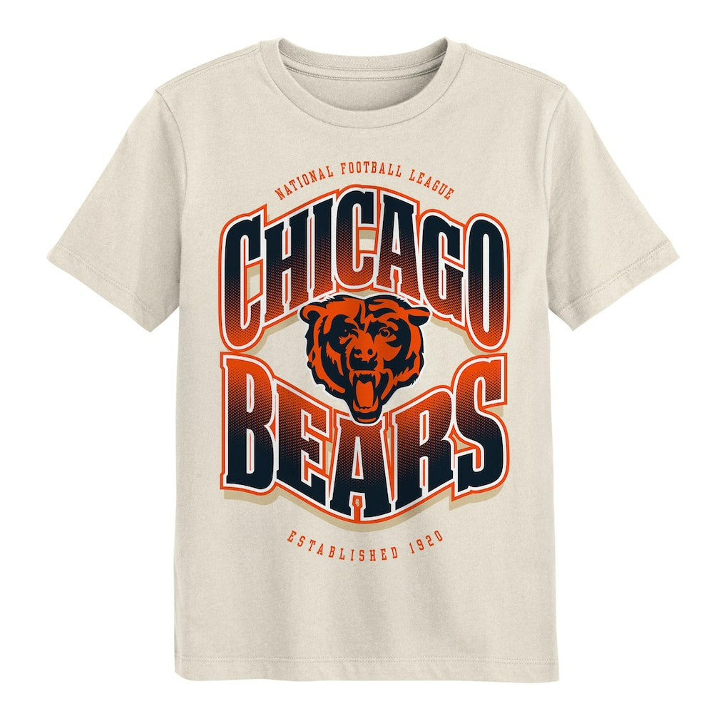 Chicago Bears Outerstuff Youth Huddle T-Shirt - Cream for sale