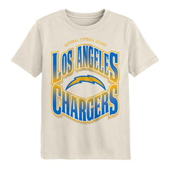 Los Angeles Chargers Outerstuff Youth Huddle T-Shirt - Cream sale