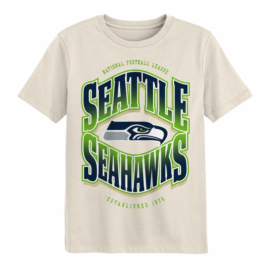 Seattle Seahawks Outerstuff Youth Huddle T-Shirt - Cream on sale