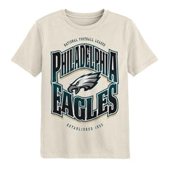 Philadelphia Eagles Outerstuff Youth Huddle T-Shirt - Cream sale