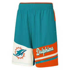 Miami Dolphins Youth Fandemonium Mesh Shorts - Aqua online
