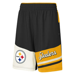 Pittsburgh Steelers Youth Fandemonium Mesh Shorts - Black cheap