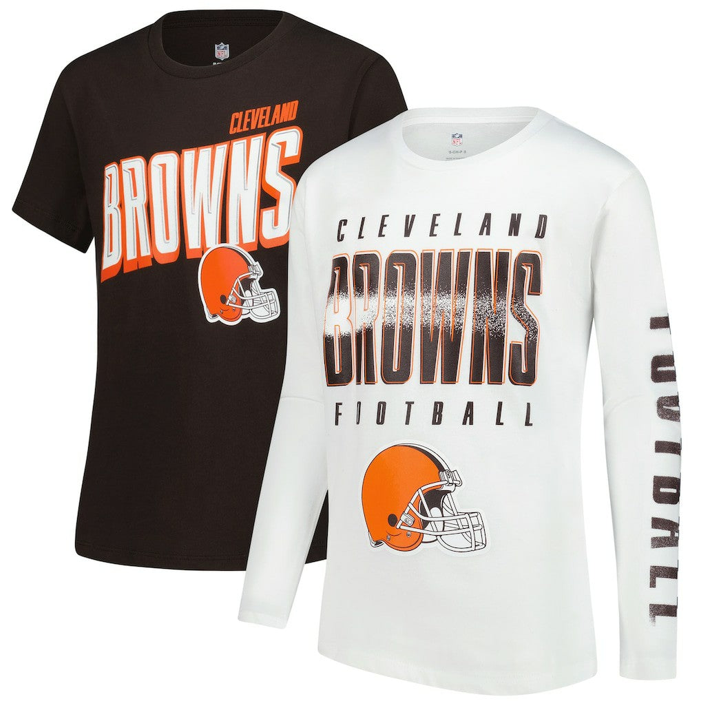 Cleveland Browns Outerstuff Youth The Mix Combo T-Shirt Set sale