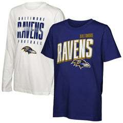 Baltimore Ravens Outerstuff Youth The Mix Combo T-Shirt Set cheap