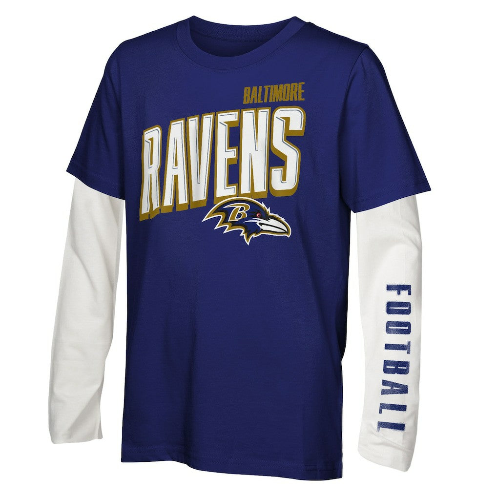 Baltimore Ravens Outerstuff Youth The Mix Combo T-Shirt Set cheap