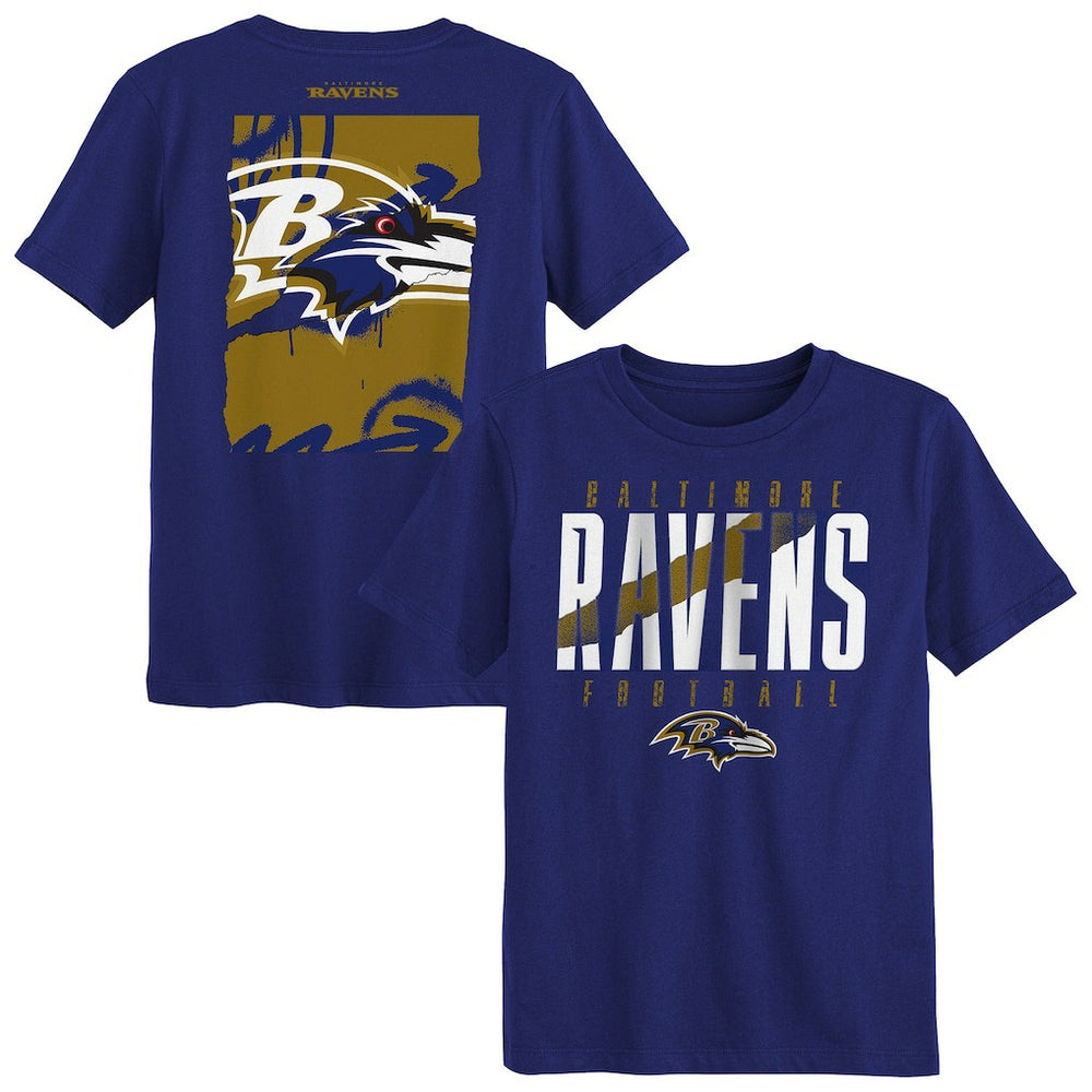 Baltimore Ravens Outerstuff Preschool Posterize T-Shirt - Purple on sale