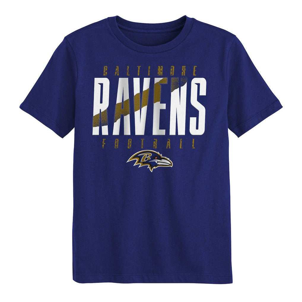 Baltimore Ravens Outerstuff Preschool Posterize T-Shirt - Purple on sale