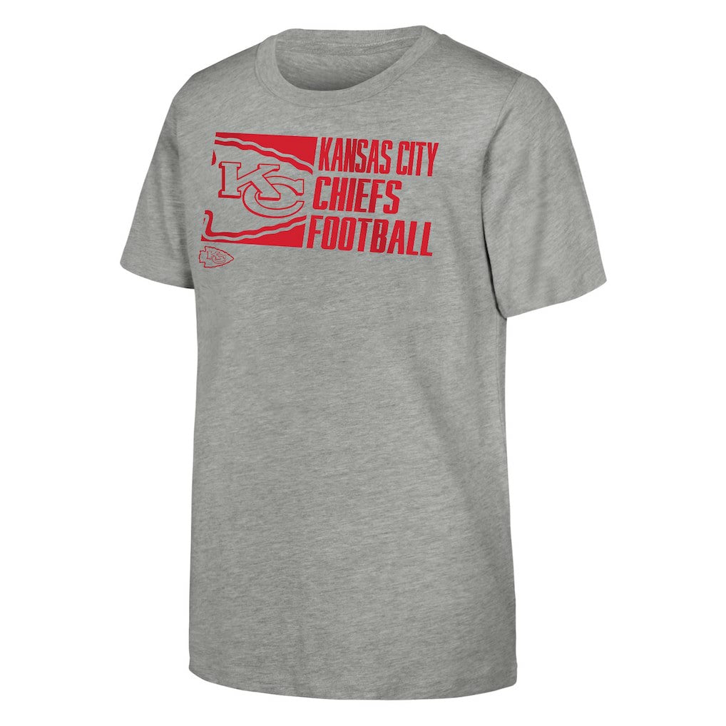 Kansas City Chiefs Outerstuff Youth Post Game T-Shirt - Heather Gray online