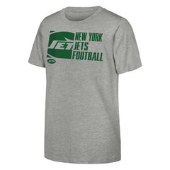New York Jets Outerstuff Youth Post Game T-Shirt - Heather Gray outlet