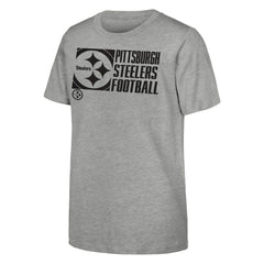 Pittsburgh Steelers Outerstuff Youth Post Game T-Shirt - Heather Gray cheap