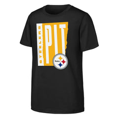 Pittsburgh Steelers Outerstuff Youth Tear It Up T-Shirt - Black sale