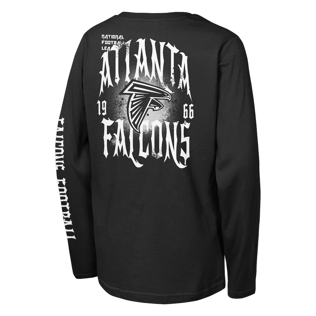Atlanta Falcons Outerstuff Youth Rumble Long Sleeve T-Shirt - Black on sale