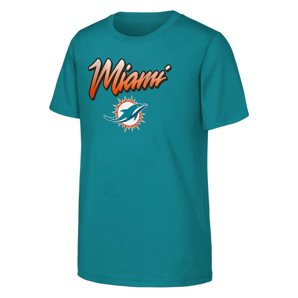 Miami Dolphins Outerstuff Youth Team Spirit T-Shirt - Aqua outlet