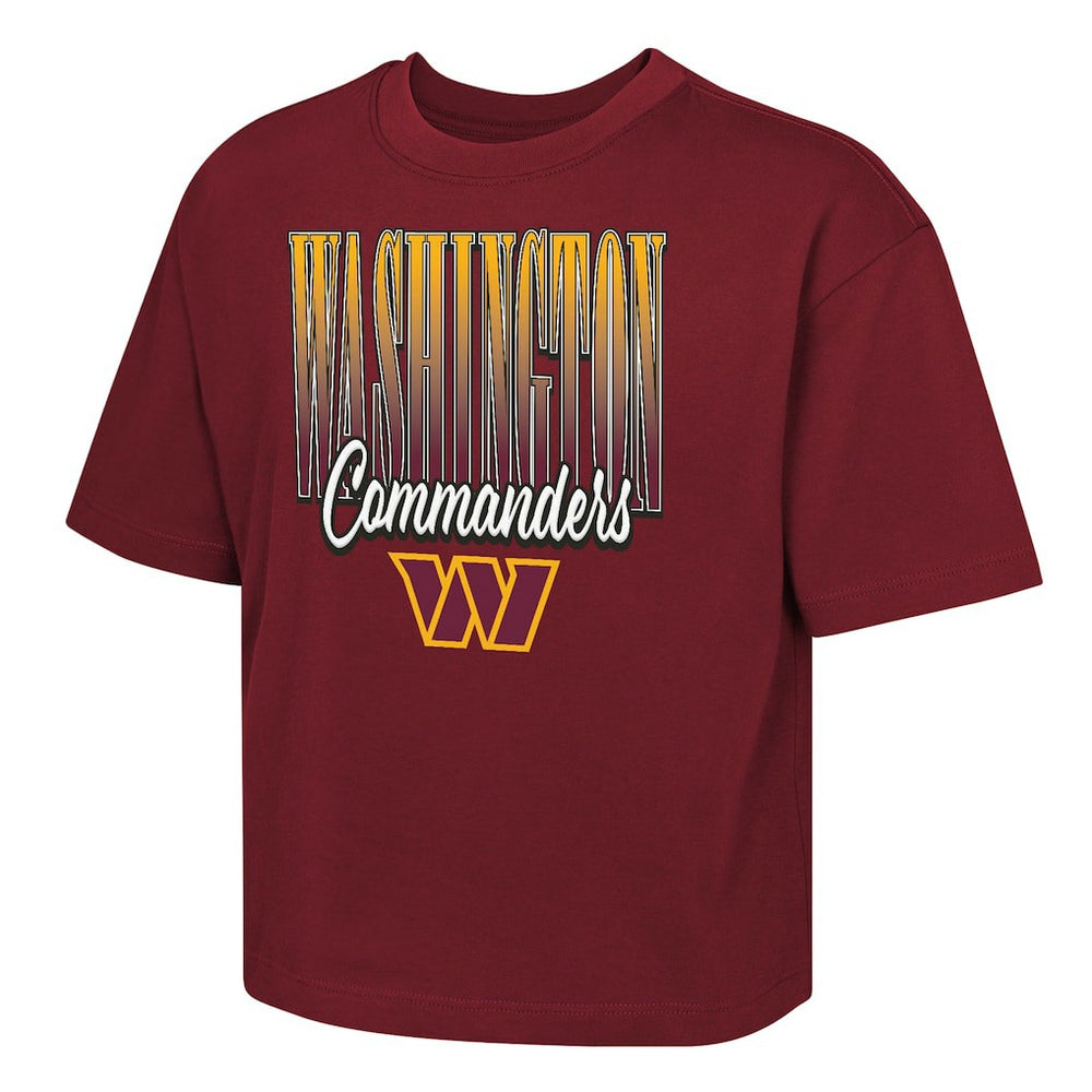 Washington Commanders Outerstuff Girls Youth Big City Boxy T-Shirt - Burgundy discount