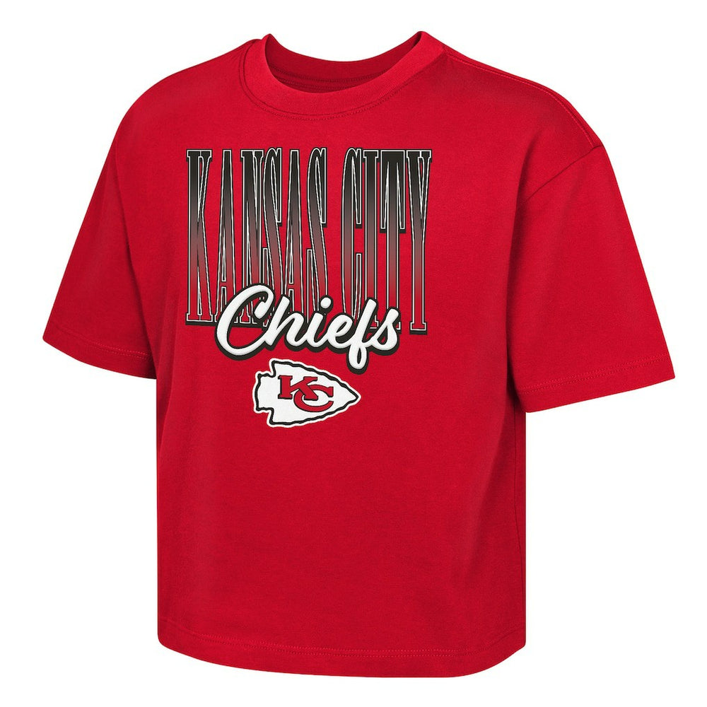 Kansas City Chiefs Outerstuff Girls Youth Big City Boxy T-Shirt - Red outlet