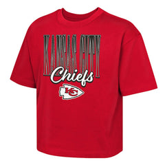 Kansas City Chiefs Outerstuff Girls Youth Big City Boxy T-Shirt - Red outlet