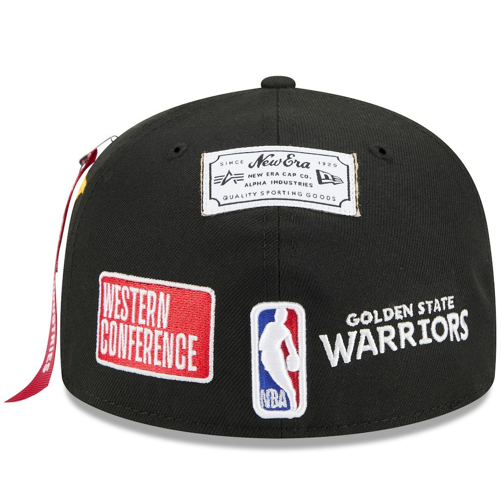 Golden State Warriors x Alpha Industries 59FIFTY Fitted Hat sale - Black on sale
