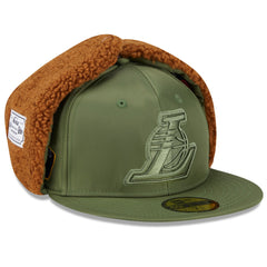 Los Angeles Lakers x Alpha Industries Dog Ear 59FIFTY Fitted Hat - Olive sale