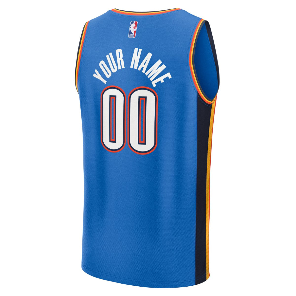 Oklahoma City Thunder Fast Break Custom Jersey - Icon Edition - Blue discount