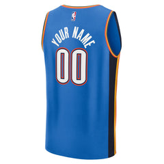 Oklahoma City Thunder Youth Fast Break Custom Replica Jersey - Blue - Icon Edition shop