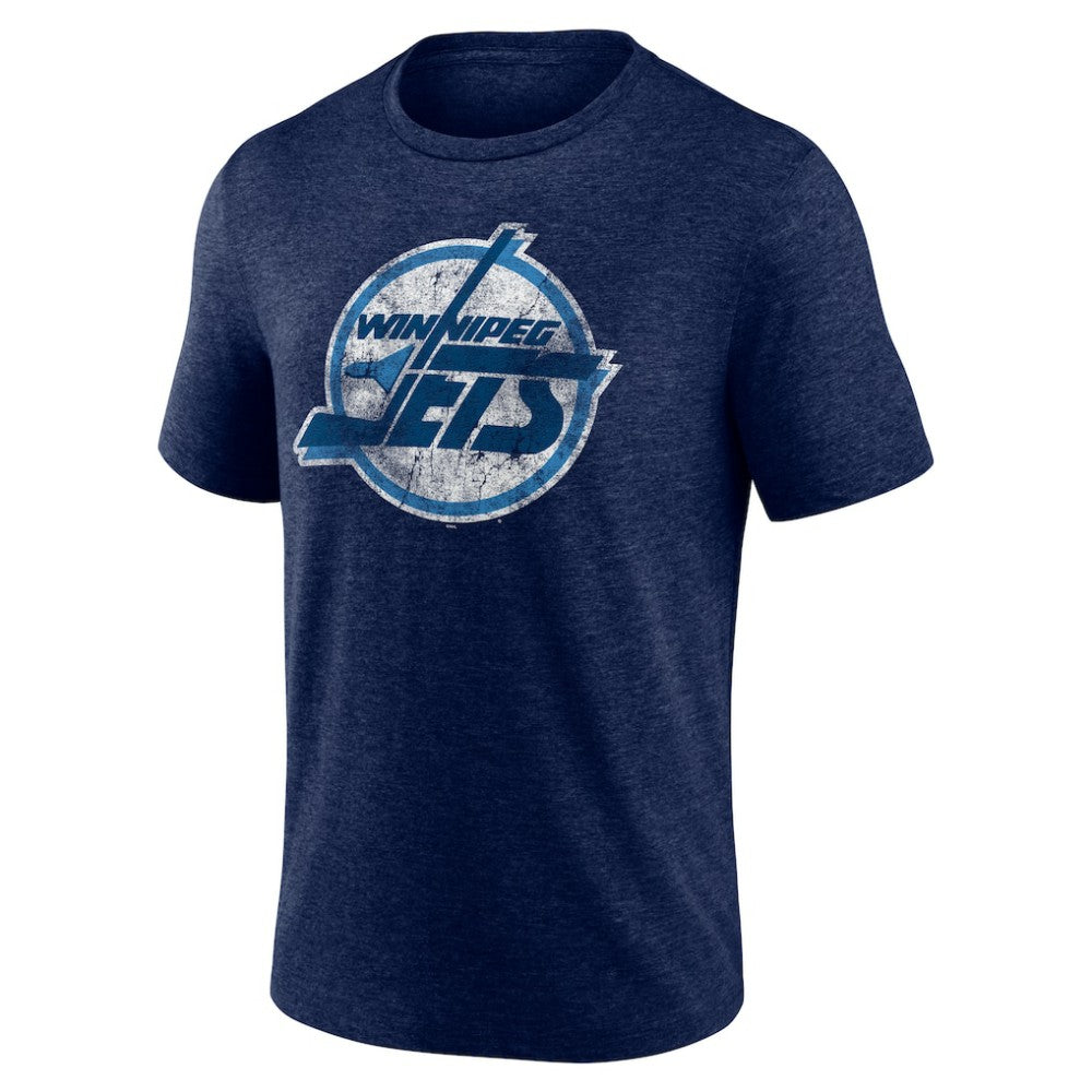Winnipeg Jets Wraparound Tri-Blend T-Shirt - Navy T-shirts