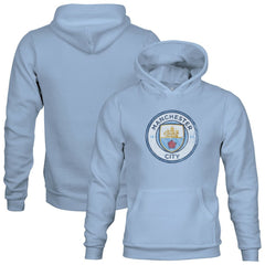 Manchester City 1863FC Youth Color Badge Fleece Pullover Hoodie - Sky Blue outlet
