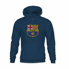 Barcelona 1863FC Youth Color Badge Fleece Pullover Hoodie - Navy shop