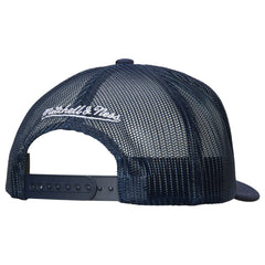 Seattle Kraken Mitchell & Ness Gridlock Trucker Adjustable Hat - White/Deep Sea Blue Hats