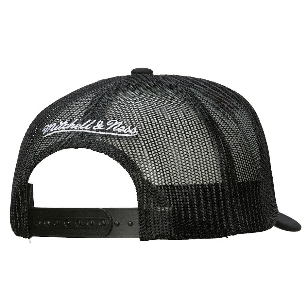 Vegas Golden Knights Mitchell & Ness Gridlock Trucker Adjustable Hat - White/Black Hats