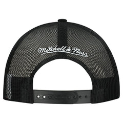 Chicago Blackhawks Mitchell & Ness Gridlock Trucker Adjustable Hat - White/Black Hats