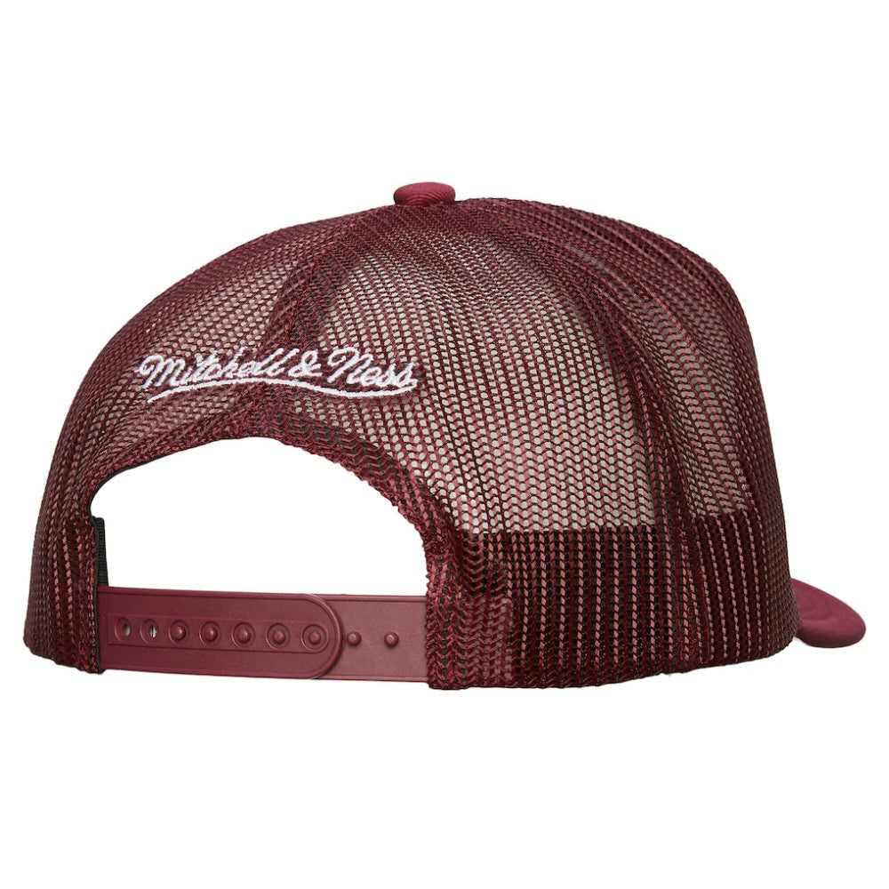 Colorado Avalanche Mitchell & Ness Gridlock Trucker Adjustable Hat - White/Burgundy Hats