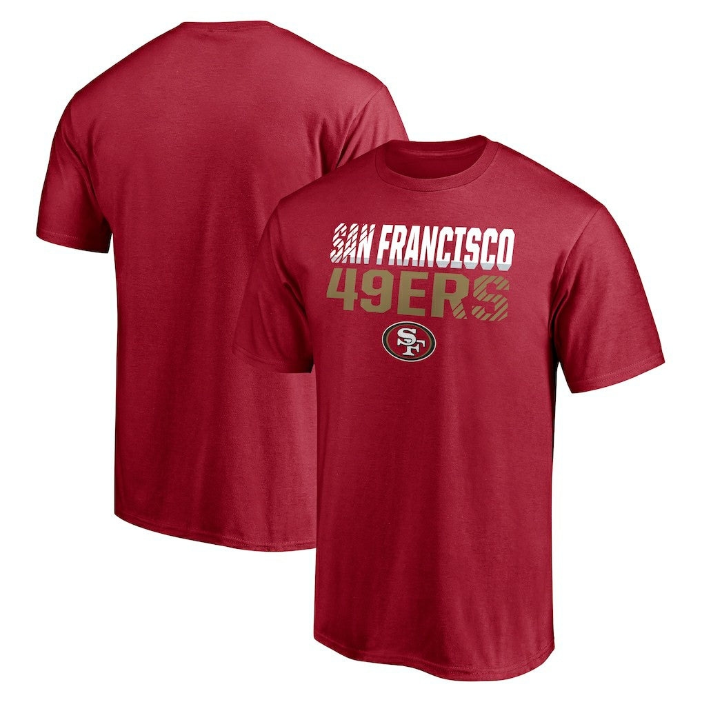 San Francisco 49ers Stripes T-Shirt - Scarlet for sale