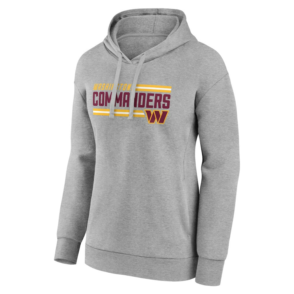 Washington Commanders Women's On Side Stripe Pullover Hoodie - Gray for sale