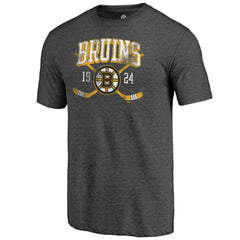 Boston Bruins Line Shift Tri-Blend T-Shirt - Charcoal T-shirts