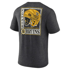 Boston Bruins Earnest Will Tri-Blend T-Shirt - Charcoal T-shirts