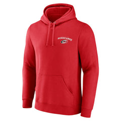 Carolina Hurricanes Team Lockup Pullover Hoodie - Red Hoodies