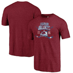 Colorado Avalanche Line Shift Tri-Blend T-Shirt - Burgundy T-shirts