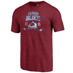 Colorado Avalanche Line Shift Tri-Blend T-Shirt - Burgundy T-shirts