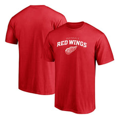 Detroit Red Wings Team Lock Up T-Shirt - Red T-shirts