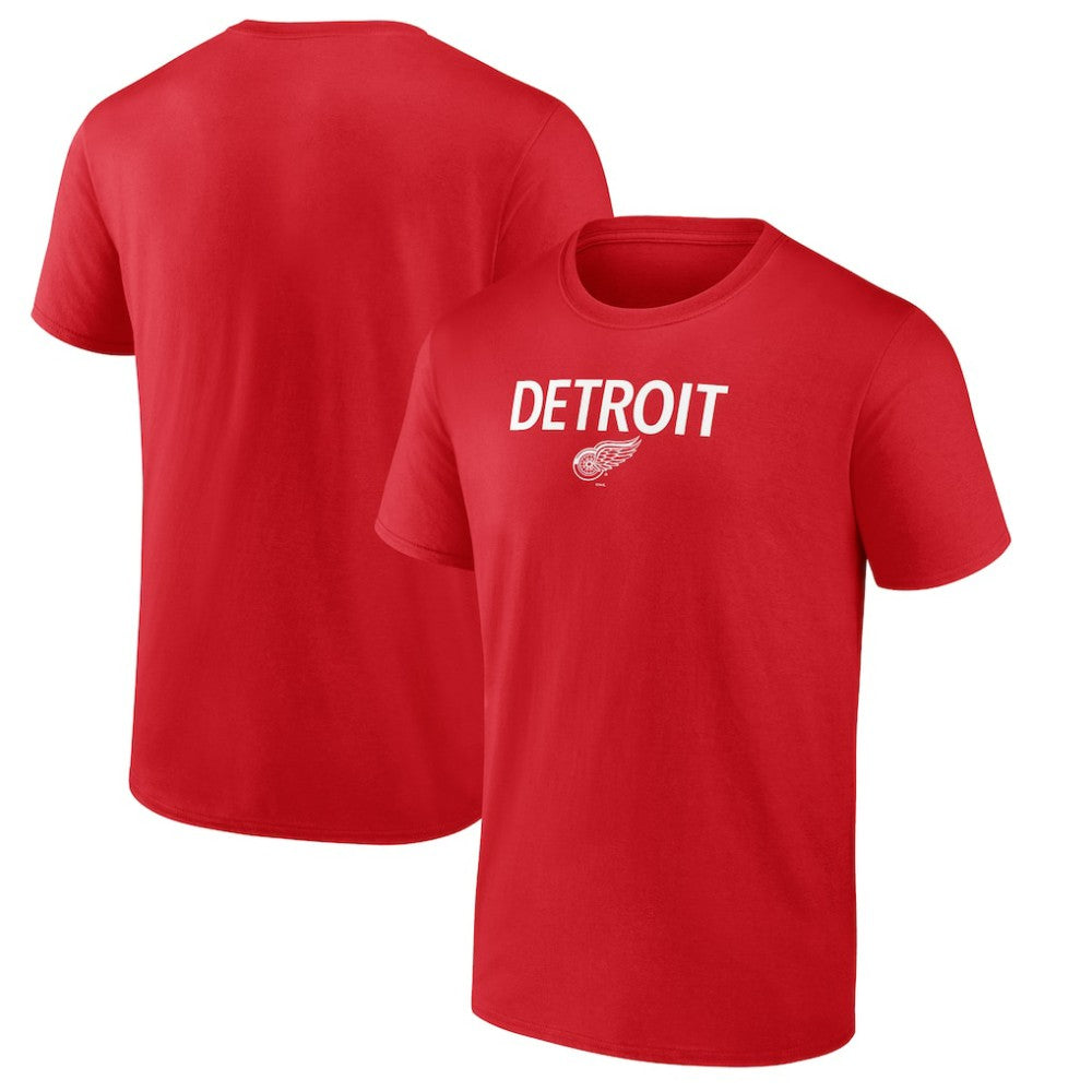 Detroit Red Wings Primary Logo T-Shirt - Red T-shirts