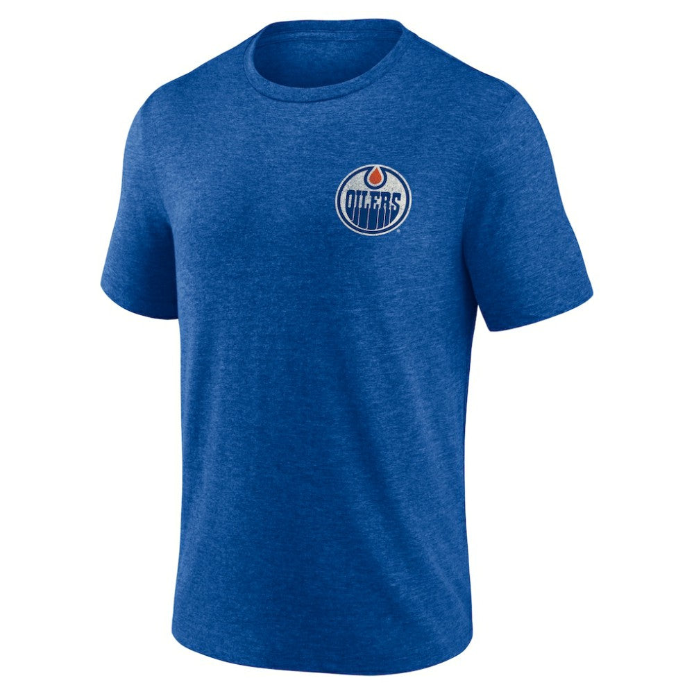 Edmonton Oilers Earnest Will Tri-Blend T-Shirt - Royal T-shirts