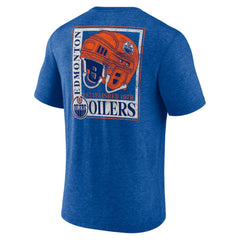Edmonton Oilers Earnest Will Tri-Blend T-Shirt - Royal T-shirts