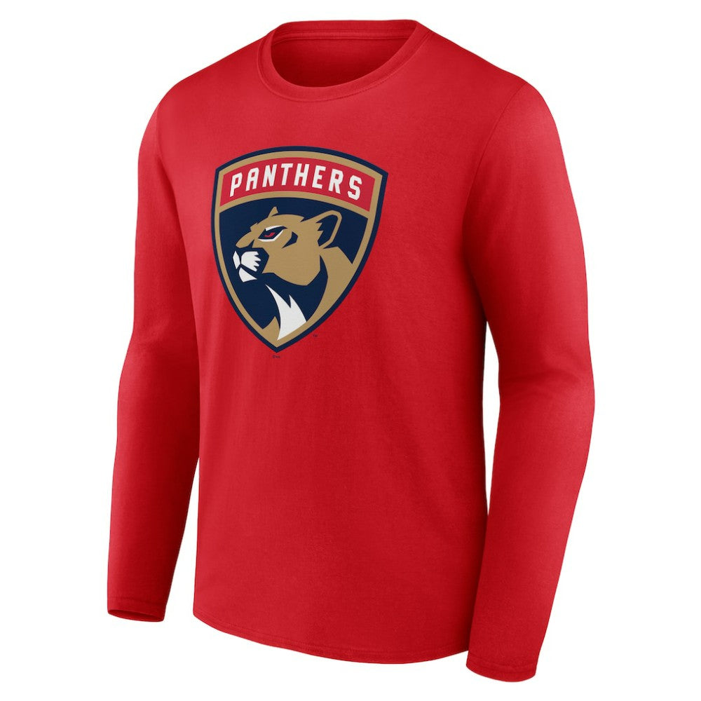 Florida Panthers Primary Logo Long Sleeve T-Shirt - Red T-shirts