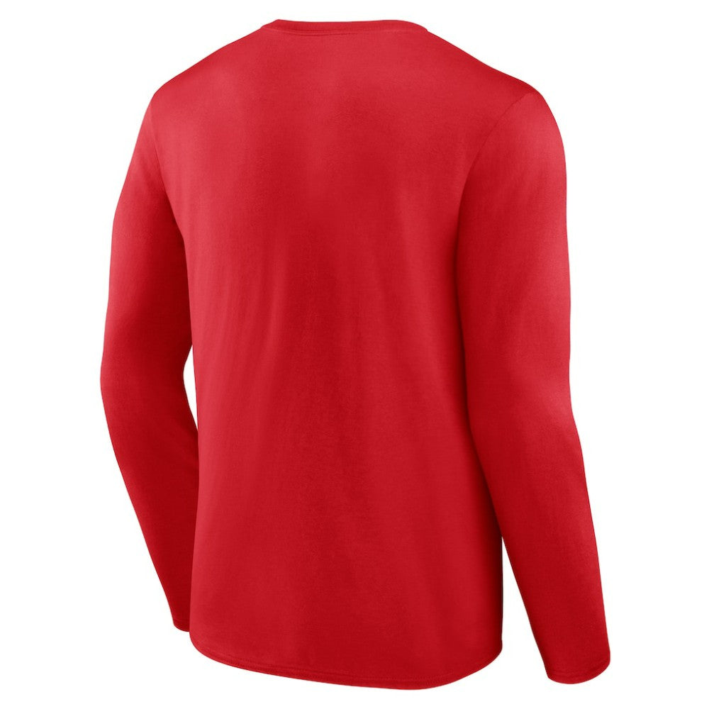Florida Panthers Team Lockup Long Sleeve T-Shirt - Red T-shirts