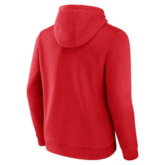 Florida Panthers Team Lockup Pullover Hoodie - Red Hoodies