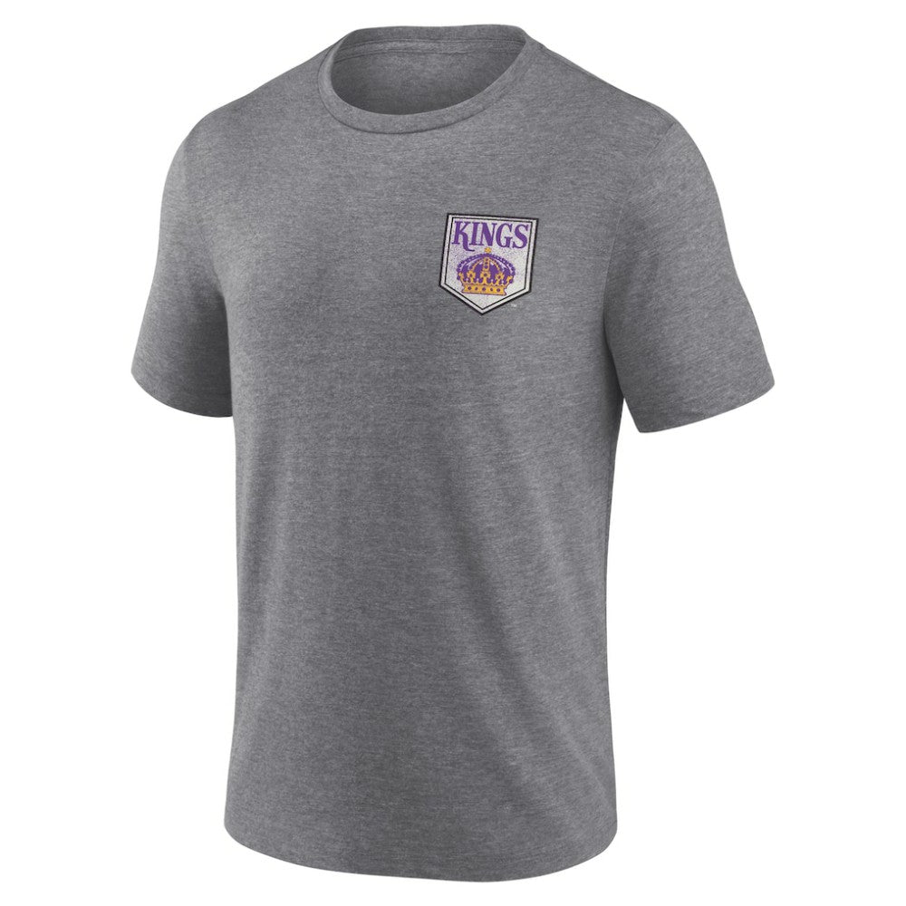 Los Angeles Kings Earnest Will Tri-Blend T-Shirt - Heather Gray T-shirts